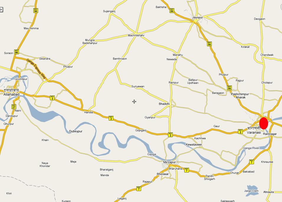 Varanasi+city+map+of+road
